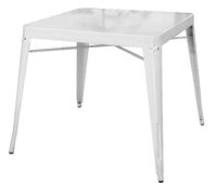 Металический стол в белом цвете