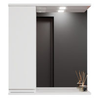 Oglindă baie Bayro Studio 700x750 левый белый мат