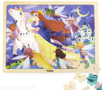 Головоломка Viga 44647 Puzzle din lemn Zburând pe unicorn, 24 elem.