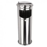 Урна для мусора Hydro S Tip 1 + scrumieră, Inox 0430045