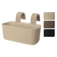 Цветочный горшок ProGarden 55344 Suport pentru ghiveci Stripes 21x29x19cm, polipropilen