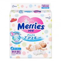 Merries Scutece Newborn, 3-5kg, 90 buc.