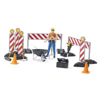 Set de semne de lucrări rutiere cu o figură a lucrătorului, cod 42307