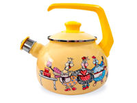 Чайник эмалированный Happy Chickens 2.5l со свистком