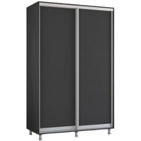 Шкаф Mobildor-Lux Арон с раздвижными дверцами (130x60x200H см) Антрацит