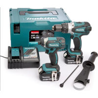 Набор электроинструментов Makita DLX2145TJ Set DHP458+DTD152+DC18RC+BL1850B*2