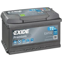 Автомобильный аккумулятор Exide PREMIUM 12V 72Ah 720EN 278x175x175 -/+ (EA722)