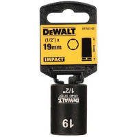 Набор головок, бит, насадок DeWalt Cap hexagonal impact DT7537 (Scurte) 19mm 1/2