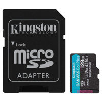 Флеш карта памяти SD Kingston SDCG3/128GB, microSD Class10 A2 UHS-I U3 (V30)
