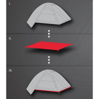 Палатка Hannah Cort accesoriu GROUNDSHEET 2 Graphite