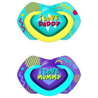 Suzetă Canpol 22/654 18+ мес (2 шт) NEON LOVE