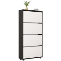 Raft pentru încălțăminte Mobildor-Lux Leo 50x27x164H cm Anthracite/White