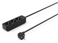 Фильтр электрический Hama 223012 3-Way Power Strip Touch Protect 1.4m black