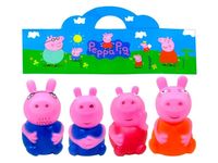 Набор игрушек для купания "Peppa Pig", 4шт резиновые