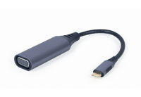 Adapter  Type-C to VGA socket 0.15m Cablexpert, up to 1920 x 1080 pixels at 60 Hz, A-USB3C-VGA-01