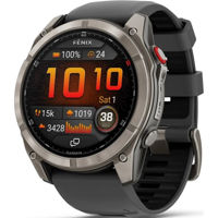 Смарт часы Garmin fenix 8 Pro – 51 mm, AMOLED, Sapphire, Titanium with Graphite/Black silicone band