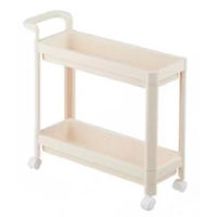 Etajeră miscellaneous RM48 Raft cu rotile, 2 nivele, plastic, alb