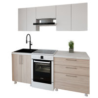 Мебель для кухни Smartex (30051) K2 200сm Alb+Stejar Deschis