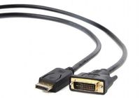 Cable  DP to DVI 3.0m, Cablexpert, "CC-DPM-DVIM-3M", Black