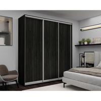 Шкаф Nex Home Dulap cu uși glisante, 300x60x240cm, PAL, Antracit