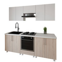 Мебель для кухни Smartex (30099) K3 220сm Alb+Stejar Deschis