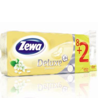 купить Zewa Deluxe jasmine Deluxe туалетная бумага 3-х слойная, 10 рулонов в Кишинёве