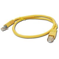 0.5m, FTP Patch Cord  Yellow, PP22-0.5M/Y, Cat.5E, Cablexpert, molded strain relief 50u" plugs