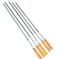 Товар для пикника Grill Master Ac pt frigarui cu maner din lemn 70cm, maro (HMP-01)
