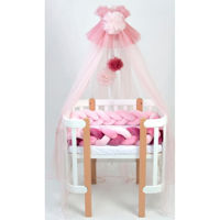 Бортик для кроватки Veres 154.02.5 Бампер-коса Pink Gradient 120*15