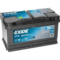 Автомобильный аккумулятор Exide START-STOP EFB 12V 75Ah 730EN 315x175x175 -/+ (EL752)