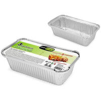 Форма для выпечки GioStyle 51543 Формы алюминиевые 3шт,21x15x5cm,60µm,крышка,2порции