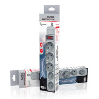 Surge  Protector Gembird SPG3-B-15C, 5 Sockets, 4.5m, up to 250V AC, 16 A, safety class IP20, Grey