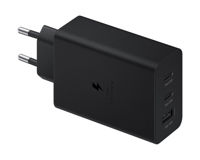 Samsung Wall Charger 2 Type-C + 1 Type-A Super Fast Charging 65W Trio, Black