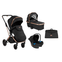Carucior 3 in 1 Kikka Boo Angele, negru