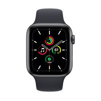 Apple Watch SE 44mm Aluminum Case with Midnight Sport Band, MKQ63 GPS, Space Gray