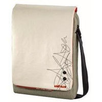 Сумка для ноутбука Hama 101395 aha: Ylva Messenger Bag, urban style, white/grey