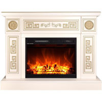 Șemineu electric ArtFlame Latifa & Lorance, 870x1100x300 mm, Fildeş