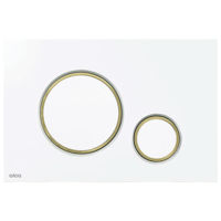 Buton rezervor WC Alcaplast M775 пластик белый/золотой