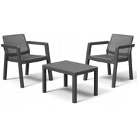 Mobilier pentru grădină Keter Emily Balcony Set Graphite (247062)