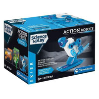 Set de construcție Clementoni Mechanics - Roboti de actiune Schior (75136)
