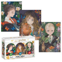 Головоломка Dodo 200574 Puzzle 3 în 1 Vis și fantezie, Harry Potter, 150, 250, 350 elem.