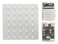 Набор ковриков для ванны 6шт 13X13cm Quadro белые