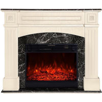 Șemineu electric ArtFlame Josefina mini & Mirabela, 1100x1300x350 mm, Fildeş
