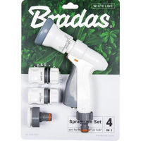 Pistol pentru stropit Bradas WL-EN8TSET Pistol + set (4 el.) White Line