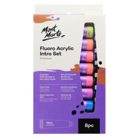 Набор для творчества Mont Marte PMFL8181 Set vopsele Fluro 18ml, 8buc
