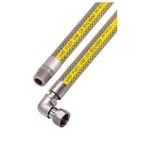 Furtun KAS 39338 Furtun pentru gaz D.1/2" FE/FI cu cot L=150cm Inox