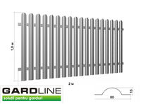 Металлические заборы. Штакетный забор Н-1,0м L-2.0м обычное качество
