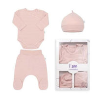 Детская одежда New Baby 49083 набор одежды для новорожденных 3 ед I AM pink