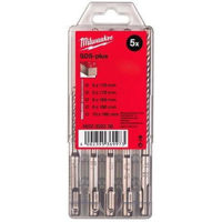Набор головок, бит, насадок Milwaukee 4932352338 Set de burghie SDS+M2 (5buc) 5/6x110mm / 6/8/10x160mm