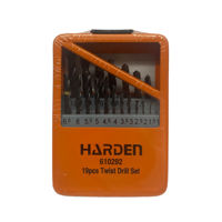 Set burghie HSS 1.0-10 mm (19 buc. in set)  HARDEN